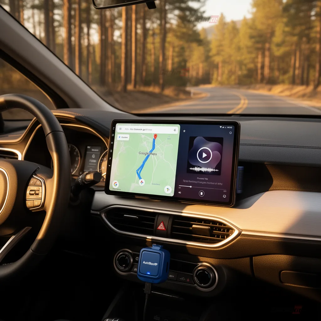 Carlinkit AutoBox P Plus Wireless CarPlay & Android Auto Adapter - Entertainment & Navigation on the Go