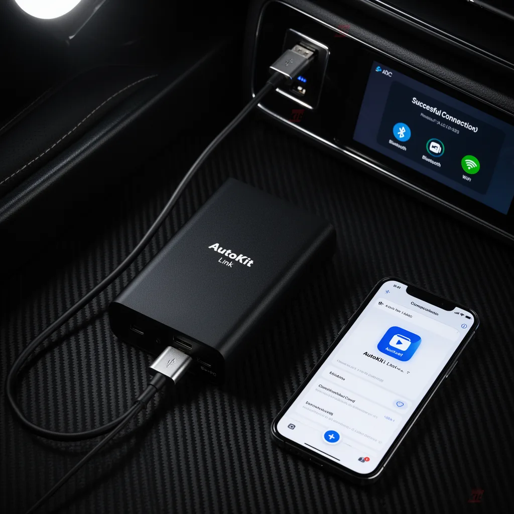 Carlinkit AutoKit Link ACA Plus Wireless CarPlay & Android Auto Adapter - Easy Installation – Plug and Play in Seconds