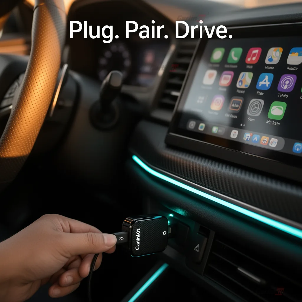 Carlinkit AutoKit Link CA Ultra Wireless CarPlay & Android Auto Adapter - True Plug & Play – No Learning Curve