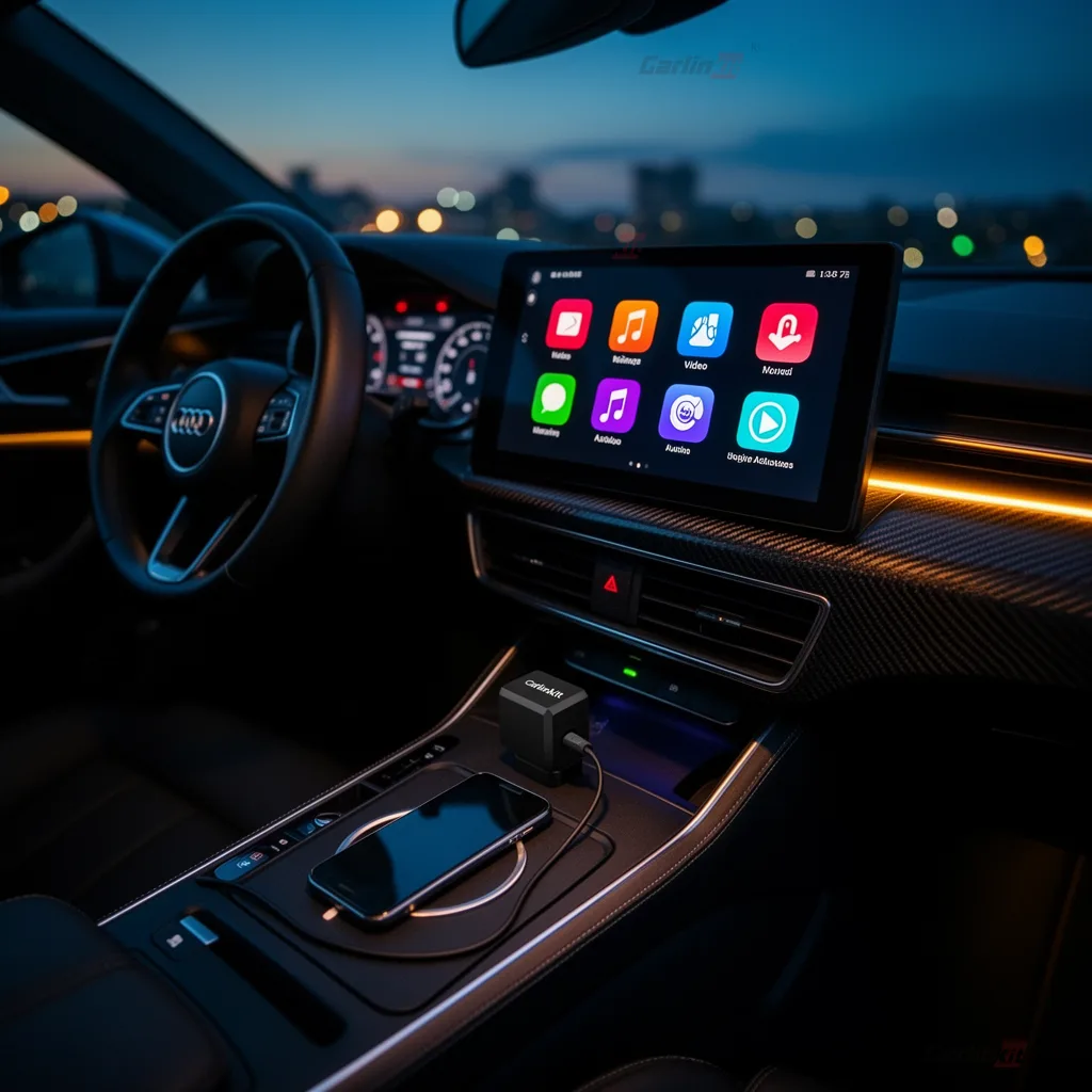 Carlinkit AutoBox R1 Mini HD Wireless CarPlay & Android Auto Adapter - In-Car Entertainment