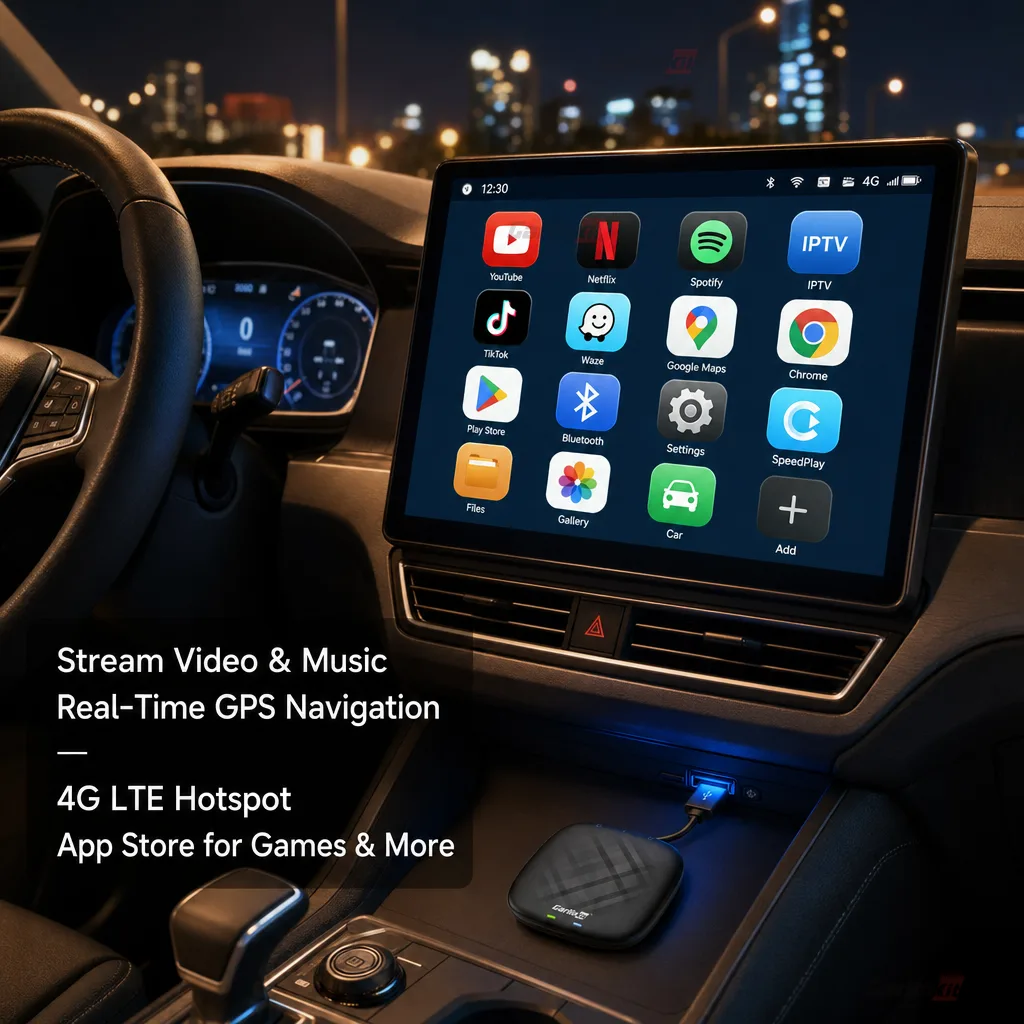 Carlinkit AutoBox Q1 Mini Wireless CarPlay Android Auto Adapter - Enjoy Entertainment and Navigation on the Go