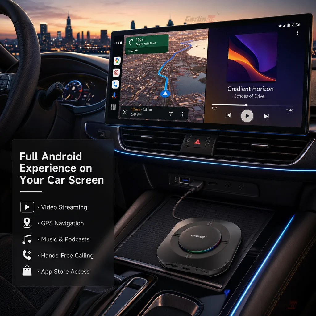 Carlinkit AutoBox Q3 P Plus Wireless CarPlay & Android Auto Adapter - Enjoy Apps, Navigation, and Entertainment