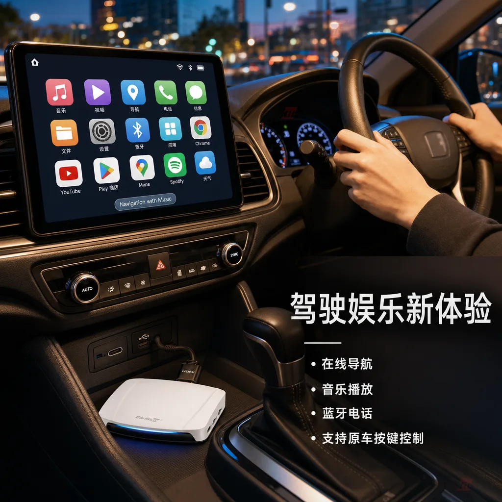 Carlinkit AutoBox Q6 Pro HD 无线 CarPlay & Android Auto 适配器 - 使用场景