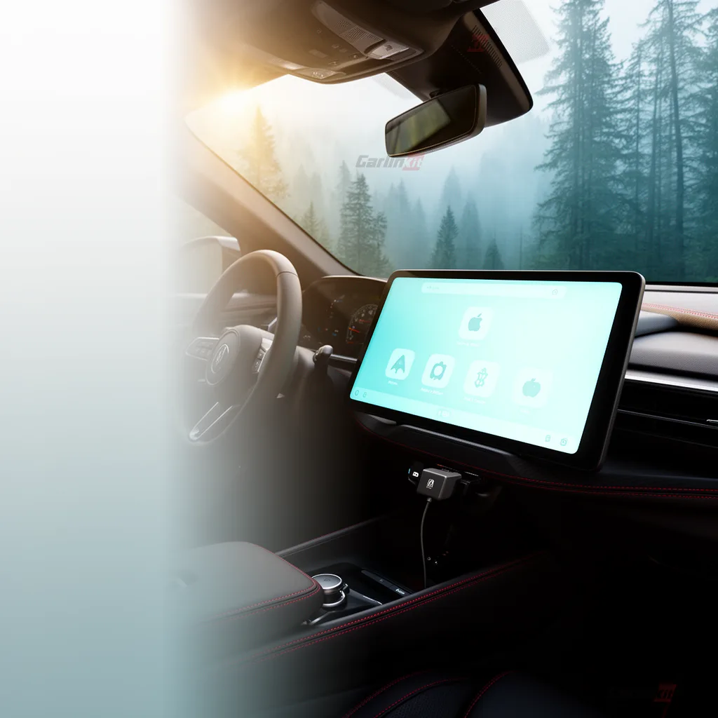 Carlinkit AutoKit Air CA Mini 无线 CarPlay/Android Auto 适配器 - Universal Compatibility