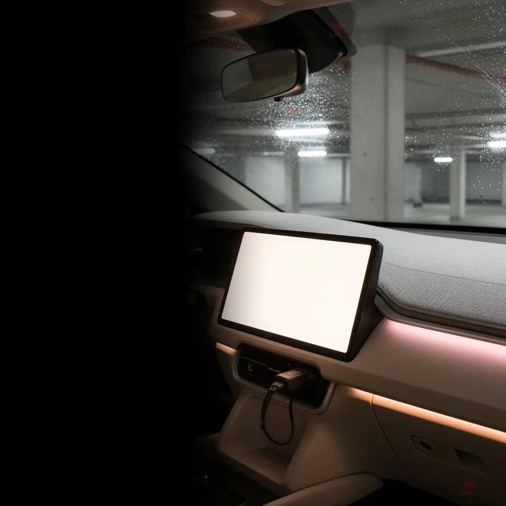 Carlinkit AutoKit Air CA Mini 无线 CarPlay/Android Auto 适配器 - Cinematic In-Car Lifestyle Moment
