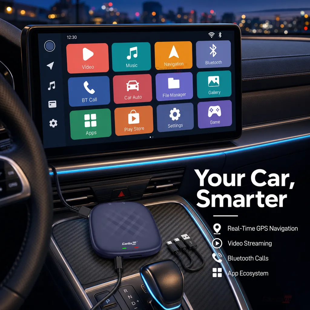 Carlinkit AutoBox Q4 Pro 138版 无线CarPlay Android Auto安卓盒子 - In-Car Experience
