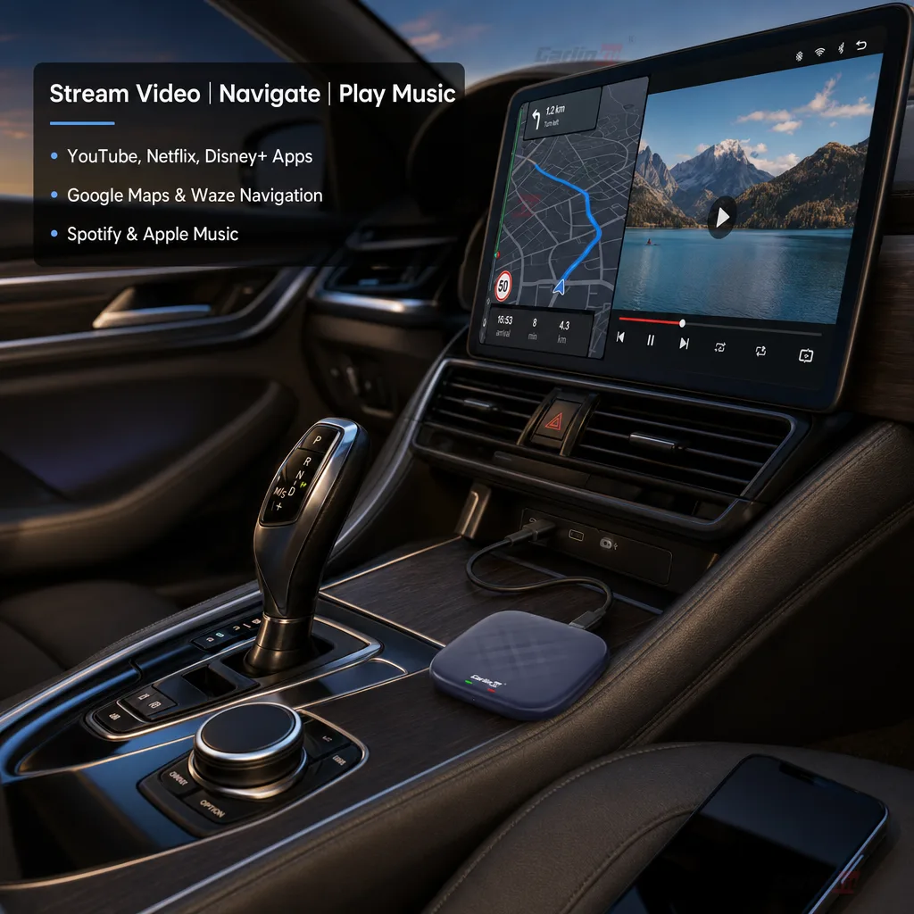 Carlinkit AutoBox Q4 Pro (668) Wireless CarPlay & Android Auto Adapter - Enjoy Apps on the Big Screen