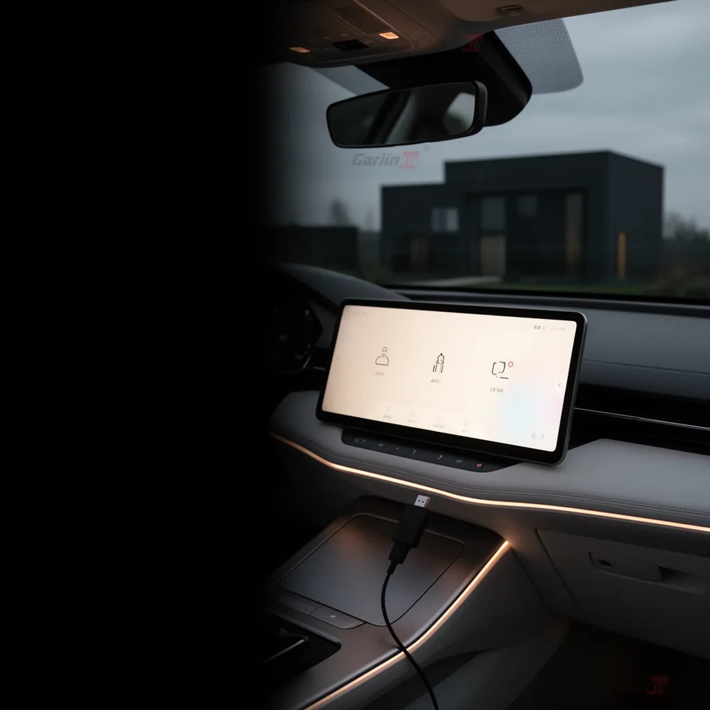 Carlinkit AutoKit Link CHC X2 Wireless CarPlay & Android Auto Adapter - In-Car Lifestyle Moment
