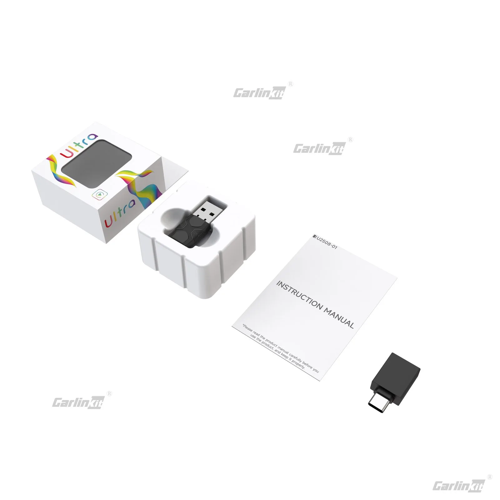 Carlinkit AutoKit Air CA2 Mini Wireless CarPlay & Android Auto Adapter