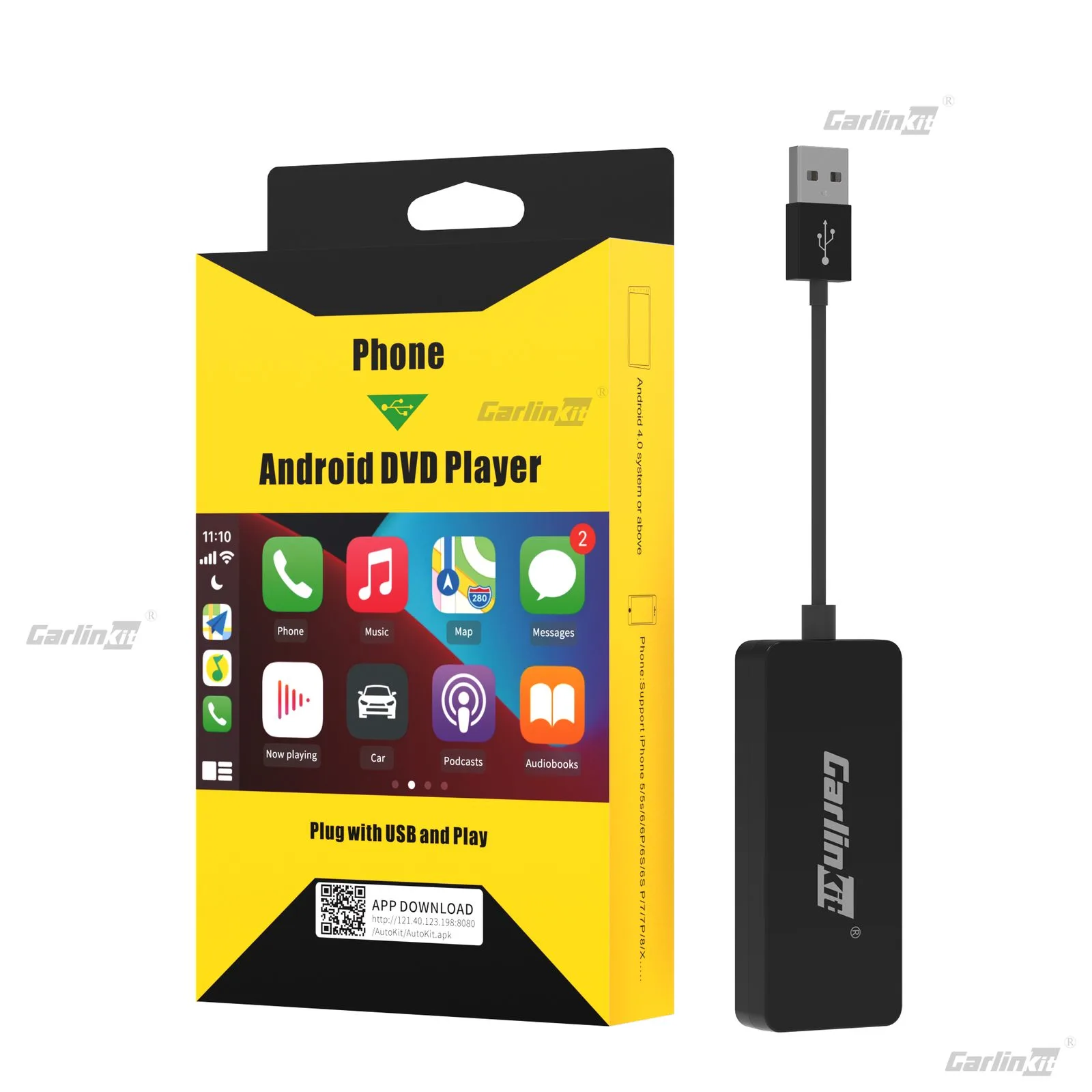 Carlinkit AutoKit ACA Pro Wireless CarPlay & Android Auto Adapter