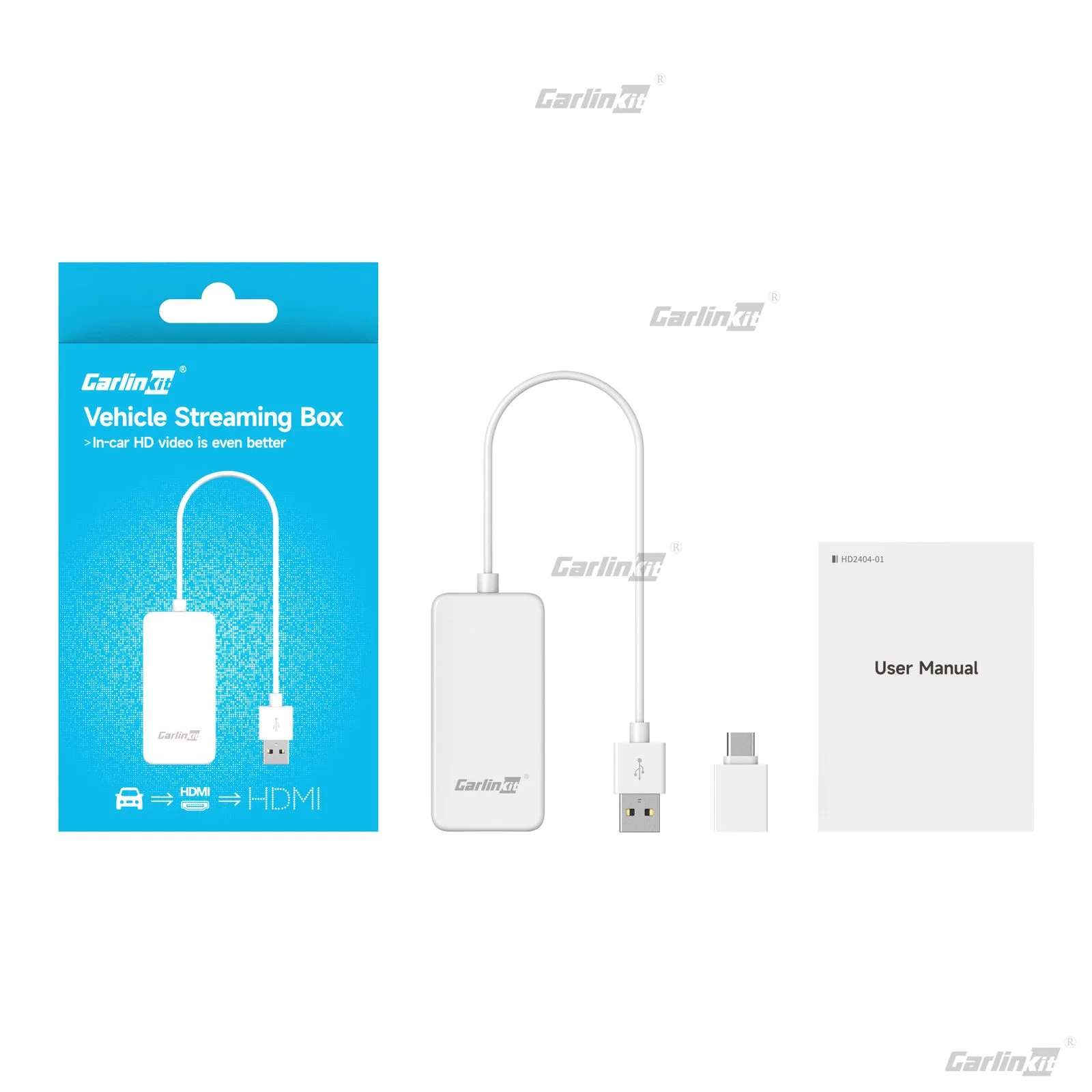 Carlinkit AutoKit Link CHD Wireless CarPlay Adapter HDMI Dongle