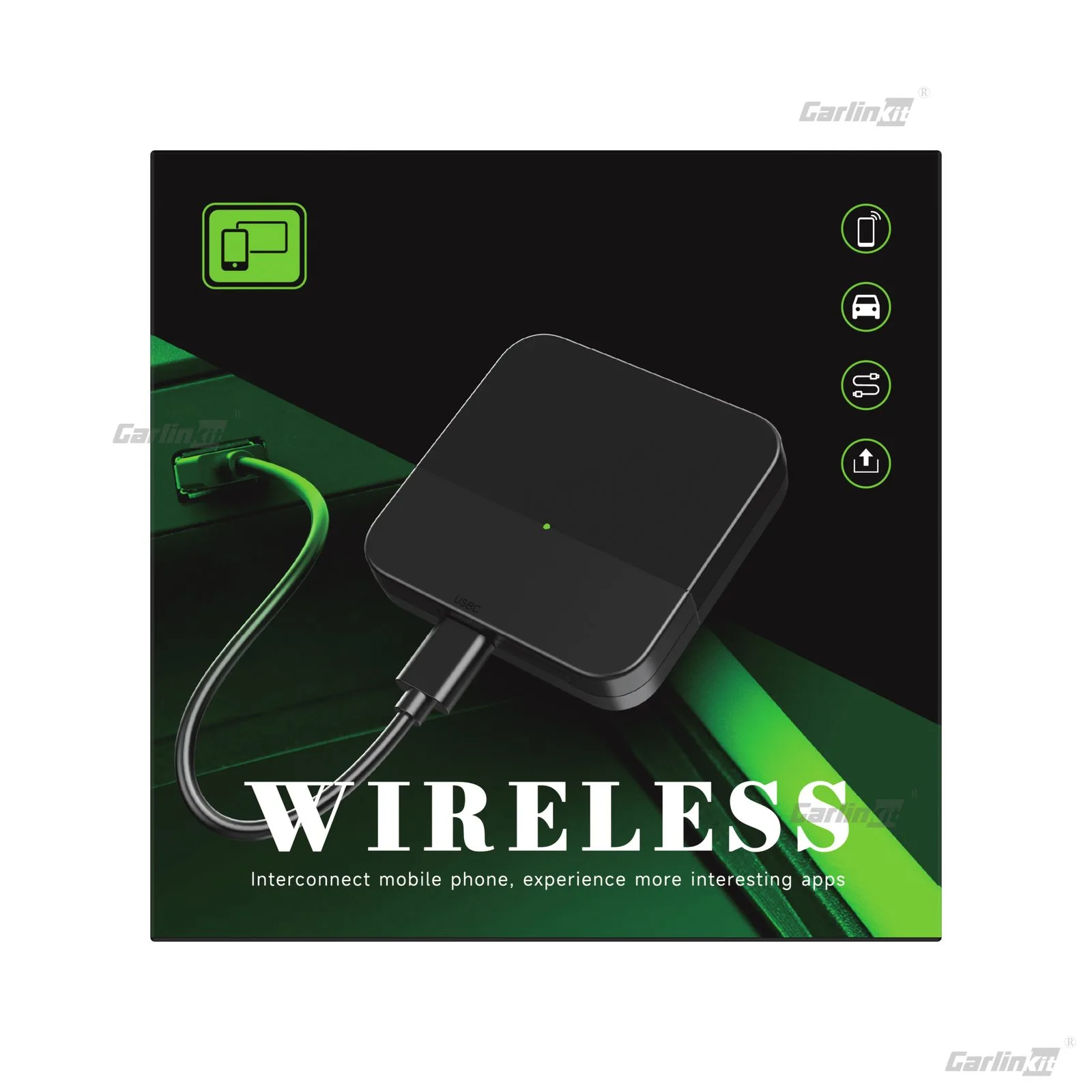 Carlinkit AutoKit Air CA33 Pro Wireless CarPlay & Android Auto Adapter