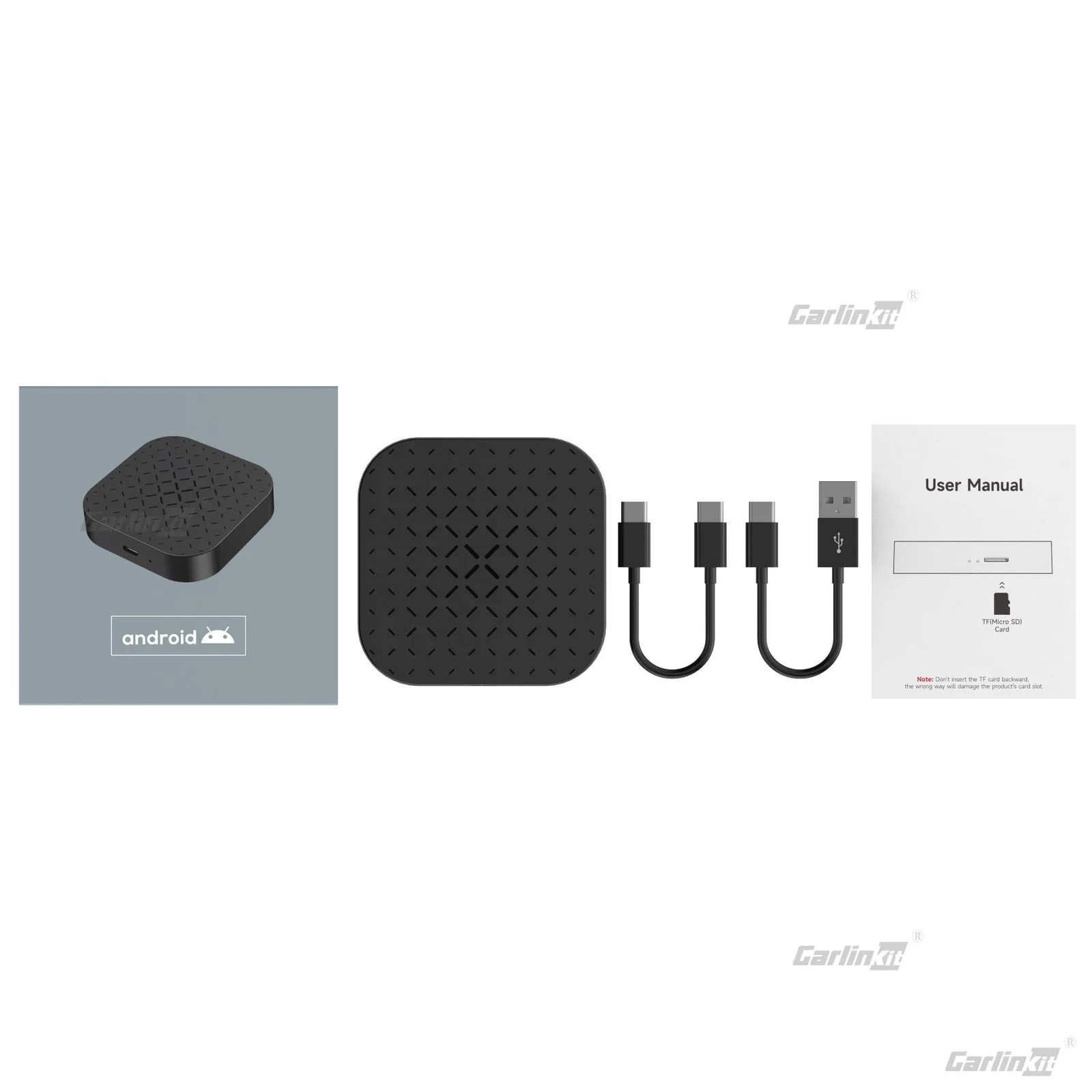 Carlinkit AutoBox Q2 WF1 Mini Wireless CarPlay & Android Auto Adapter