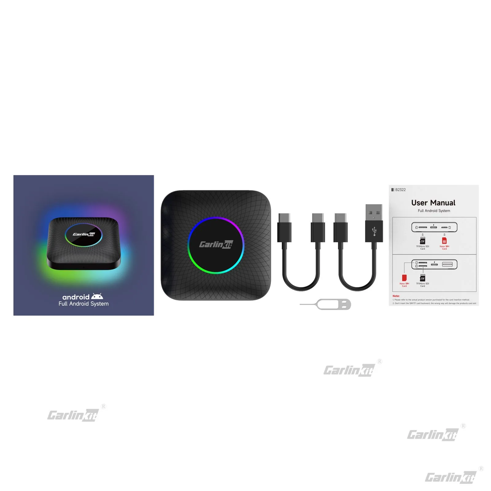 Carlinkit AutoBox Pro Ambient Wireless CarPlay & Android Auto Dongle