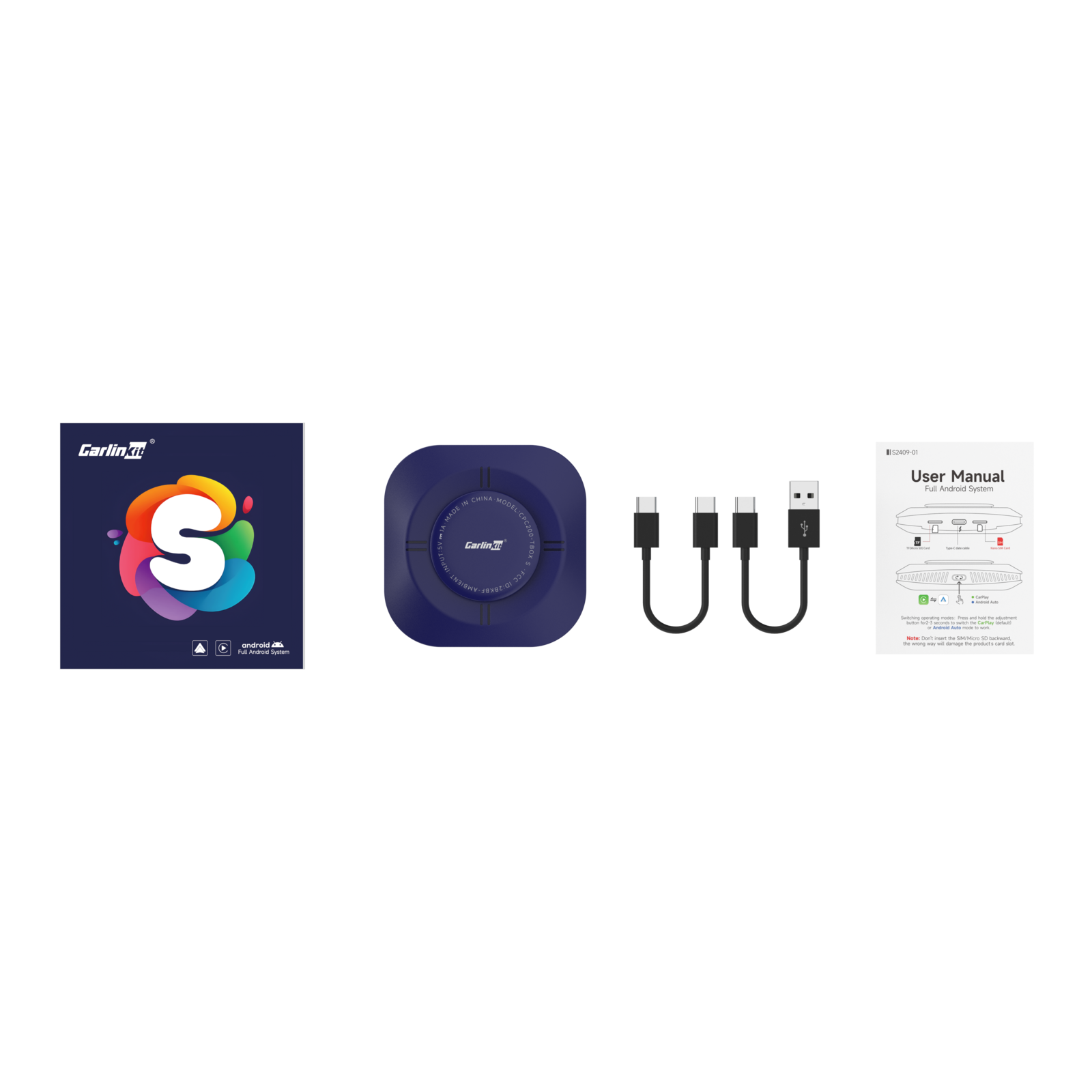 Carlinkit AutoBox Q3 P Plus Wireless CarPlay & Android Auto Dongle