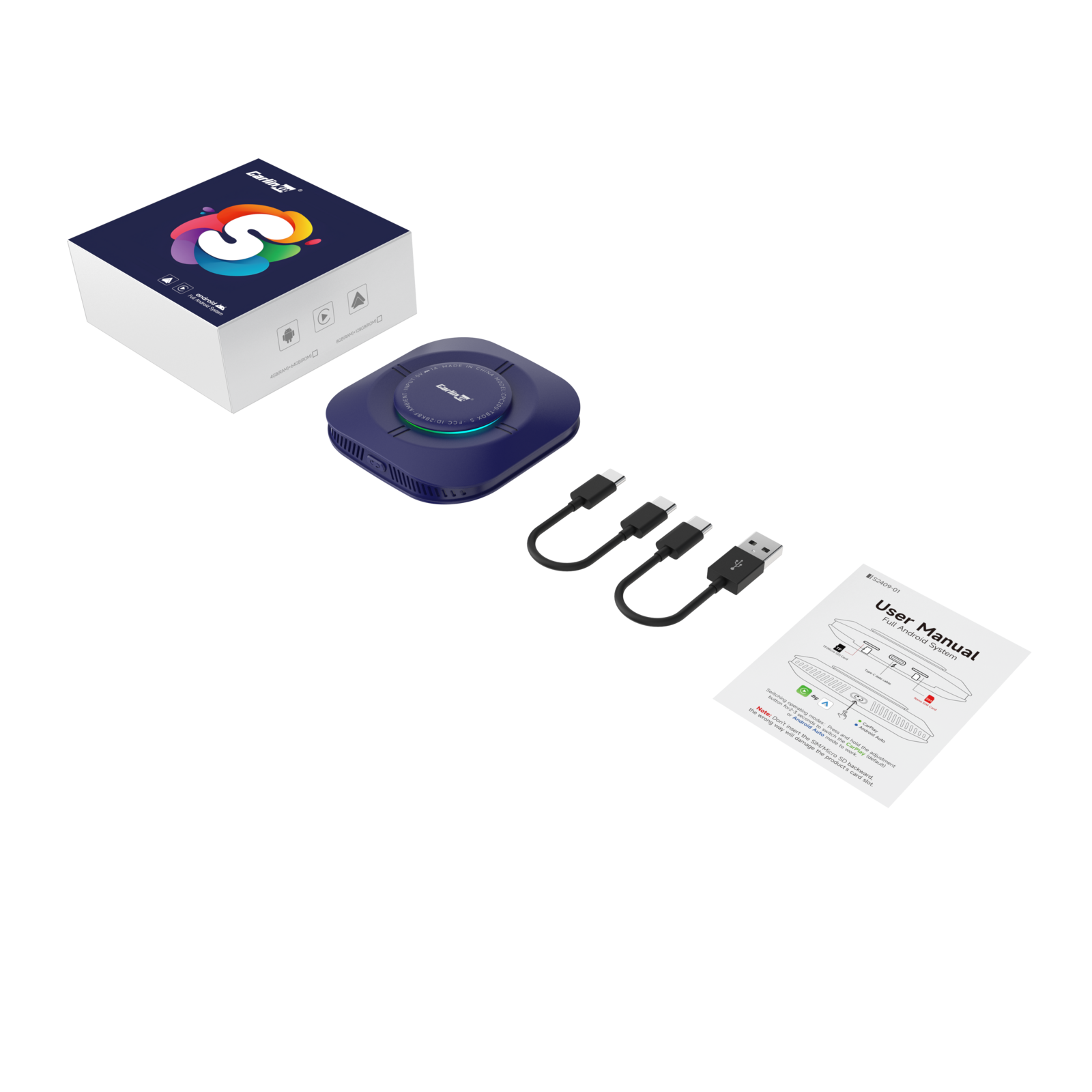 Carlinkit AutoBox Q3 P Plus Wireless CarPlay & Android Auto Dongle