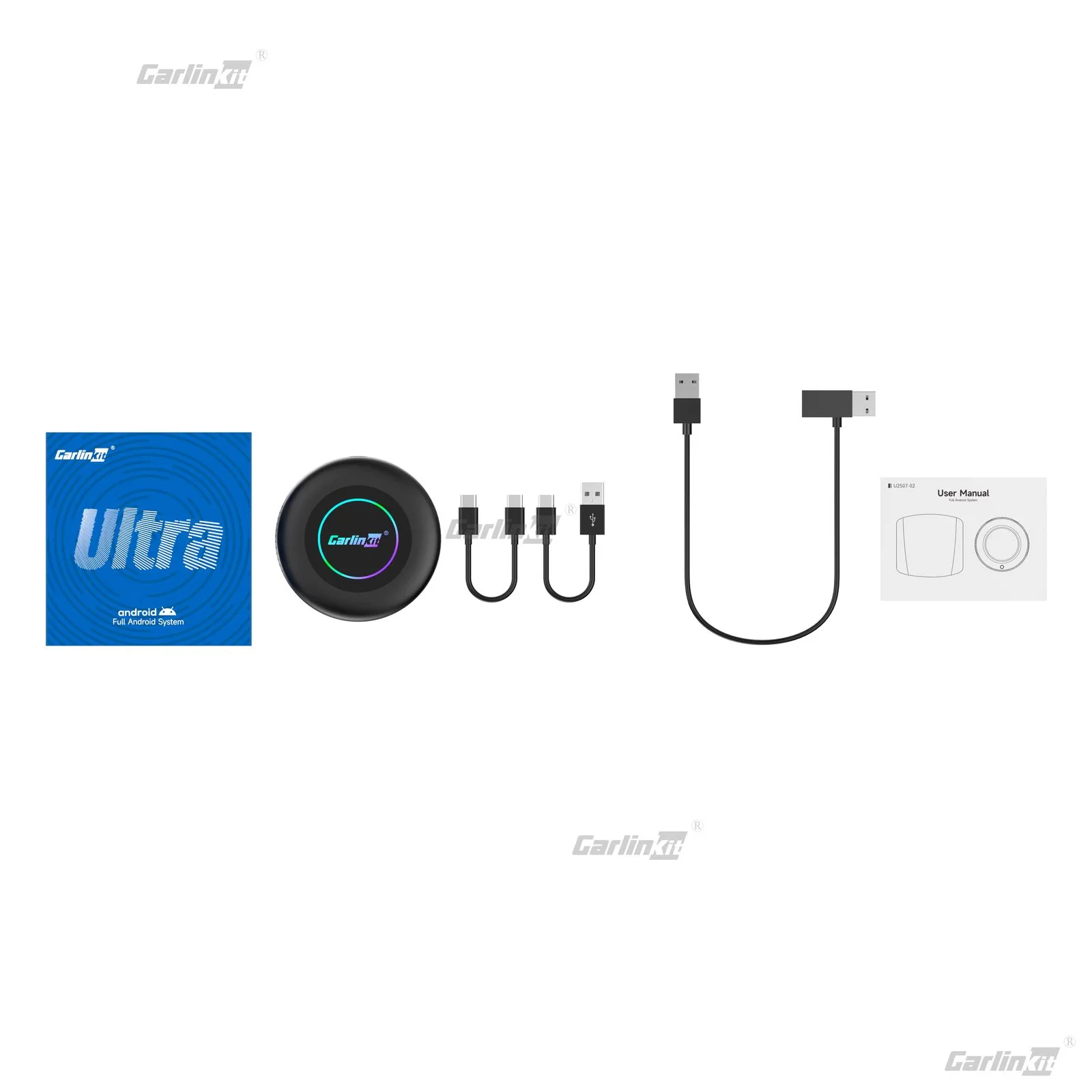 Carlinkit AutoBox Q7 Ultra2 Wireless CarPlay & Android Auto Adapter with Android 15.0